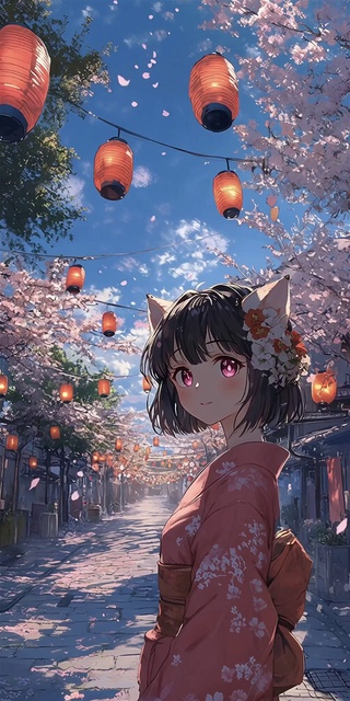 街角落樱