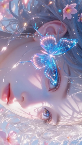 超美眼睛里有星星