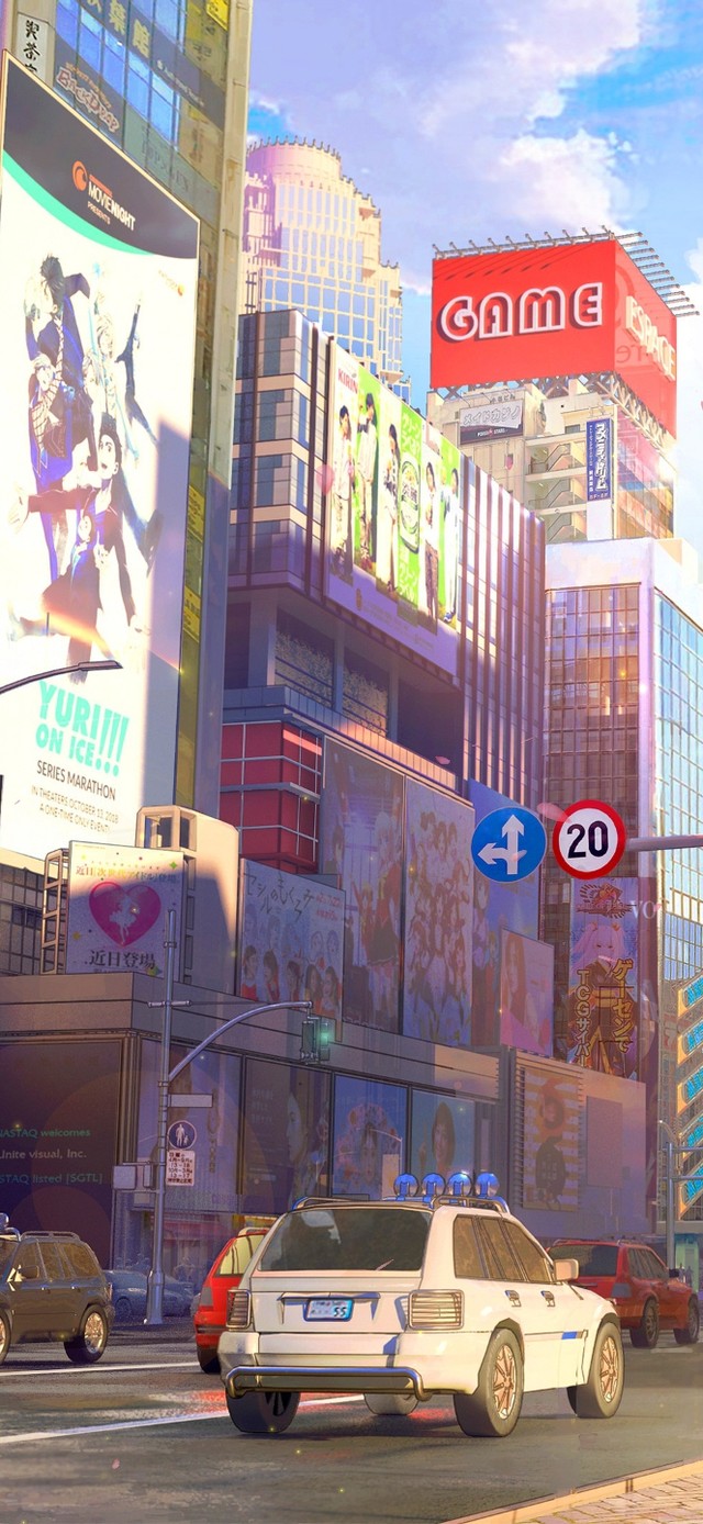 唯美樱花城市街道