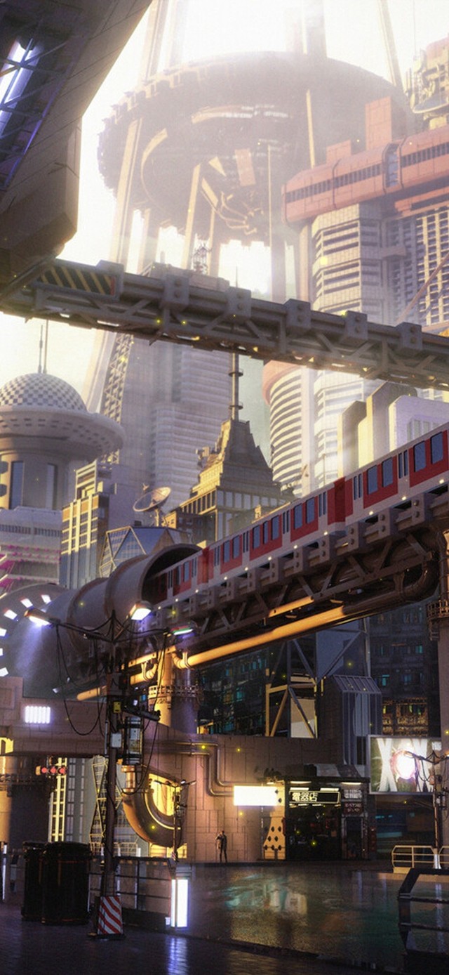 4K赛博朋克街道