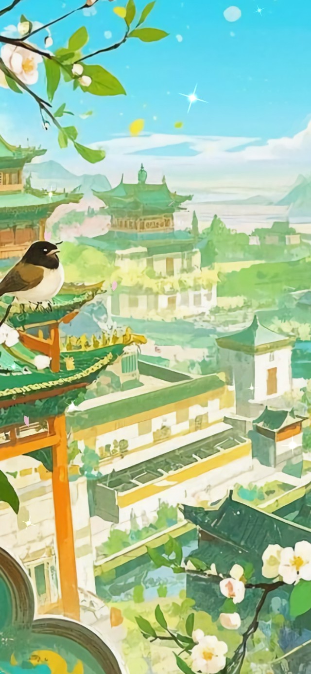 花漾壁纸|花漫古城