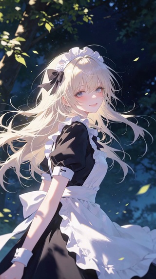 二次元女仆装美女壁纸