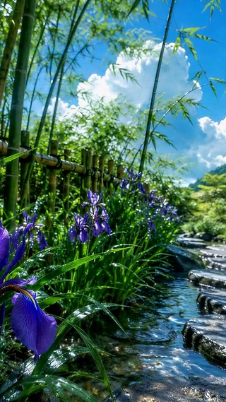 竹径花溪