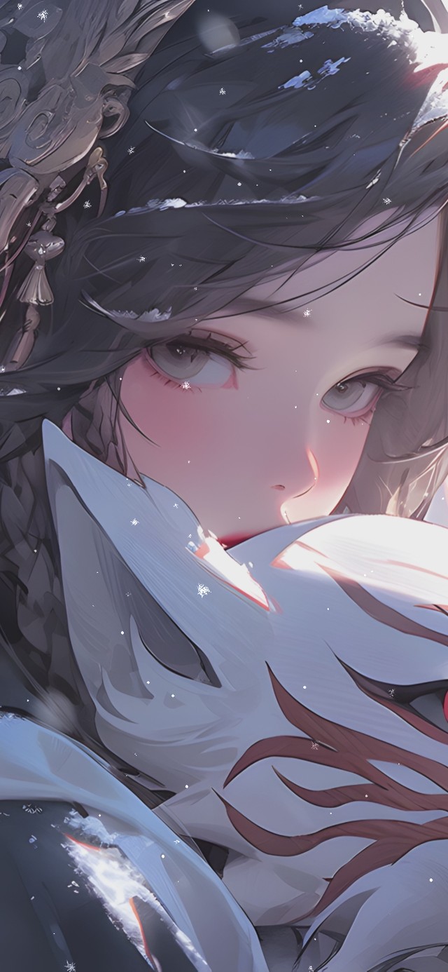 古风面具少女