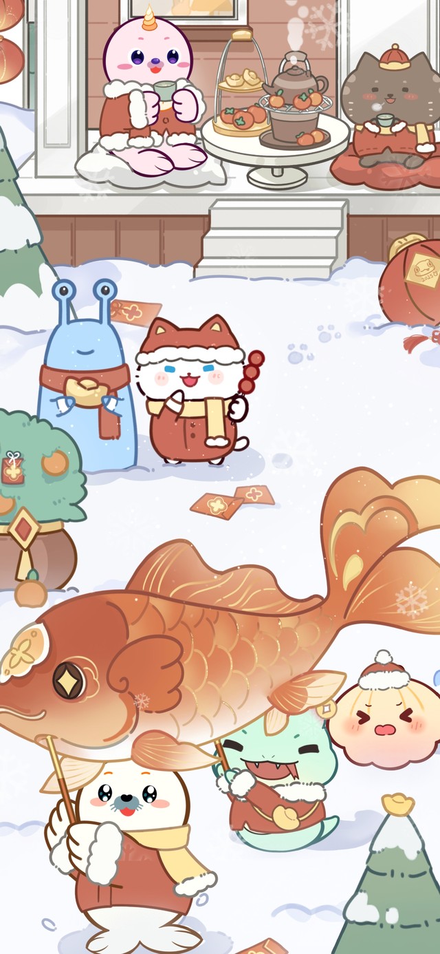 海豹良小宝friends贺新年