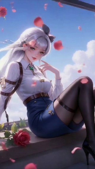 黑丝美女-无缝循环