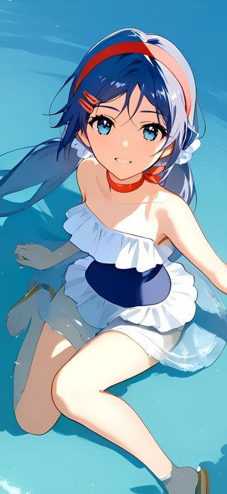 米塔-海边泳装少女