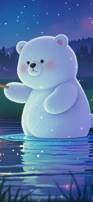 钓星星的小熊～梦幻童话