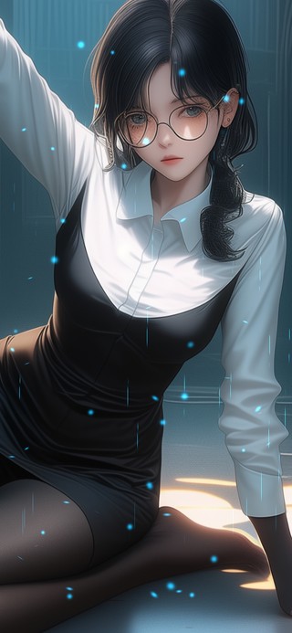 半盏灯光因她明暗有致