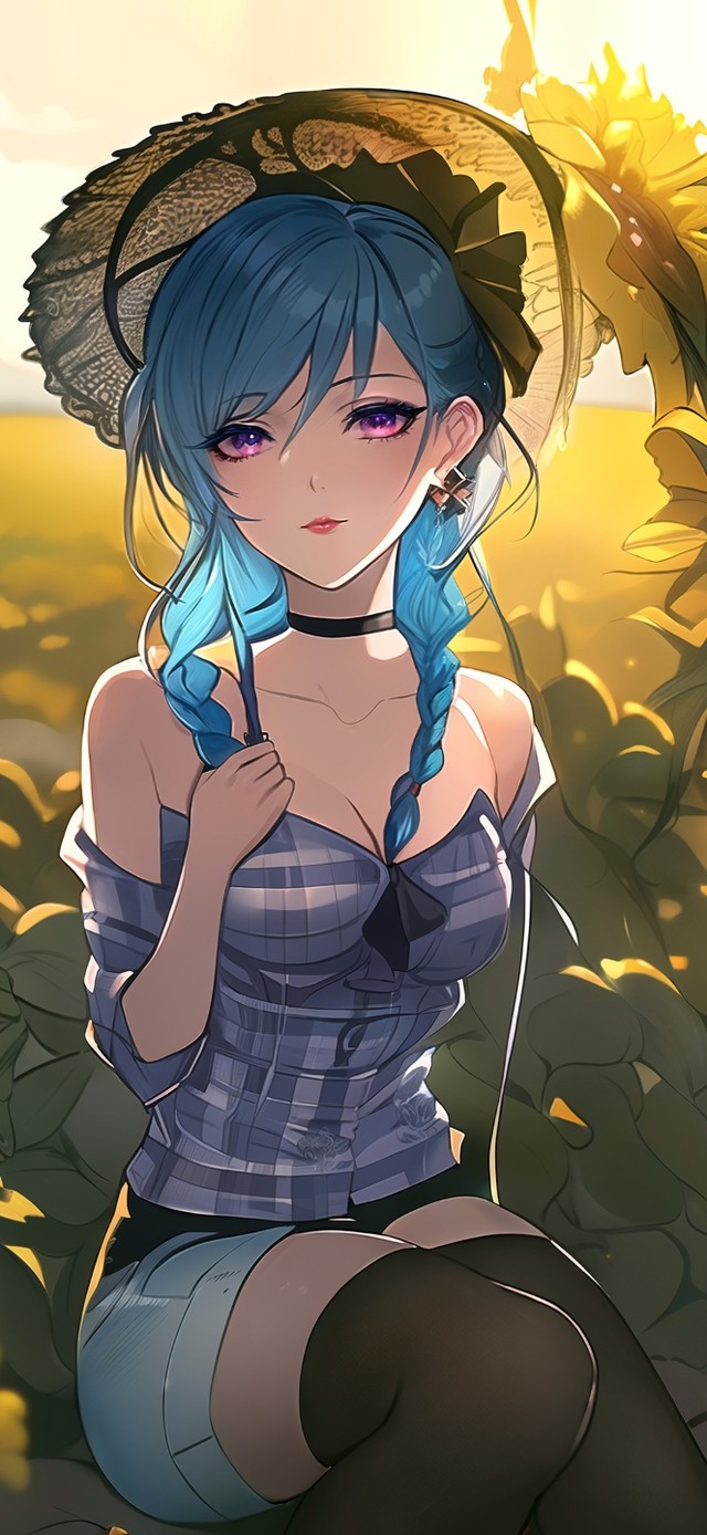 可爱向日葵女孩