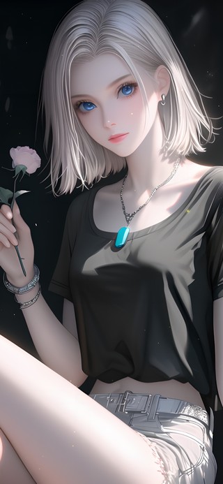 持花少女