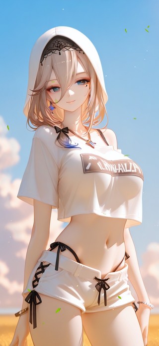 唯美午后草原少女