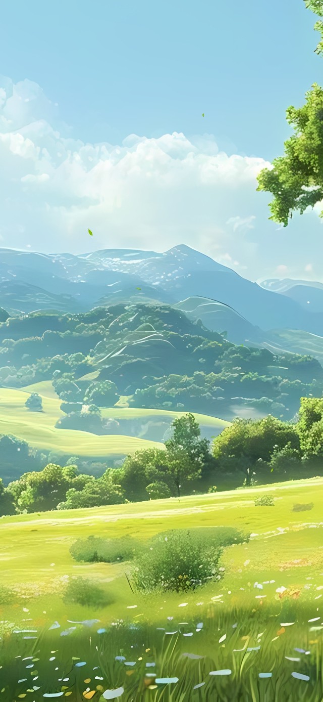 春天小清新草原