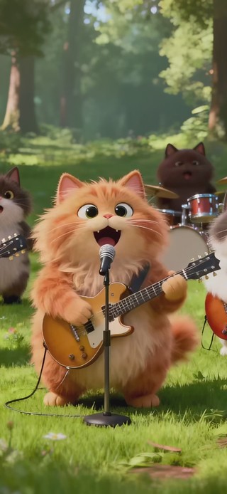 可爱猫咪音乐派对