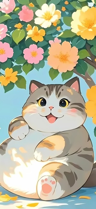 乘凉的猫咪