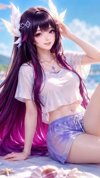 夏日海滩哥伦比娅