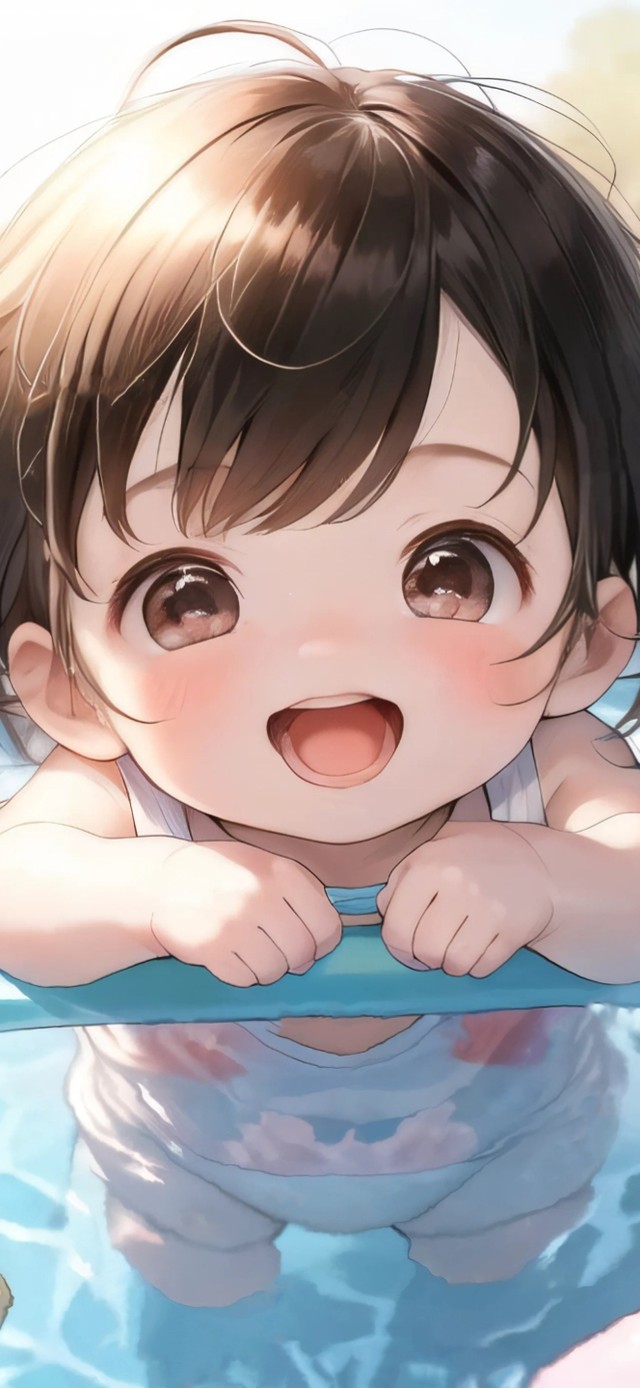 夏日游泳的小可爱
