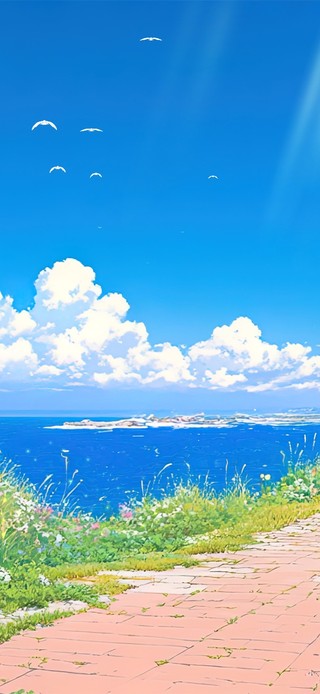 海景阳光蓝天