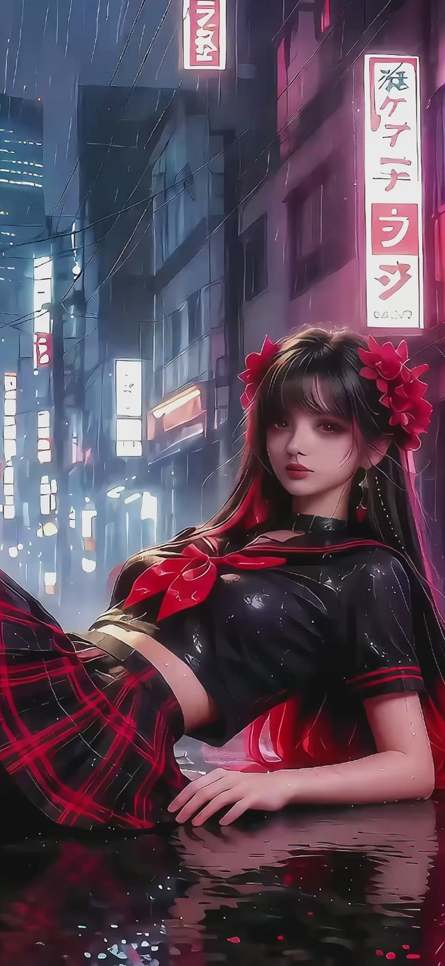 雨夜霓虹少女