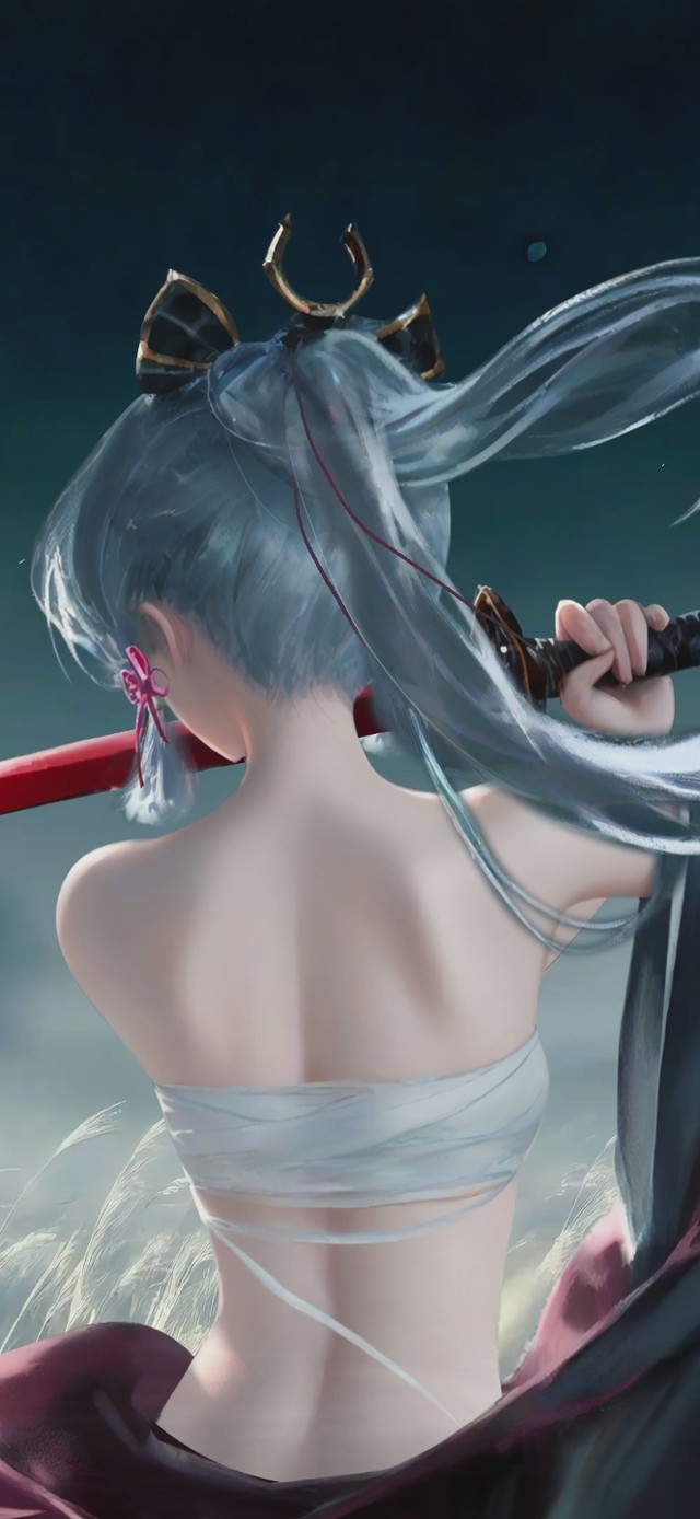 月下持剑少女