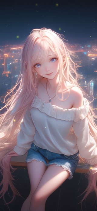 她的笑容如同温暖的阳光