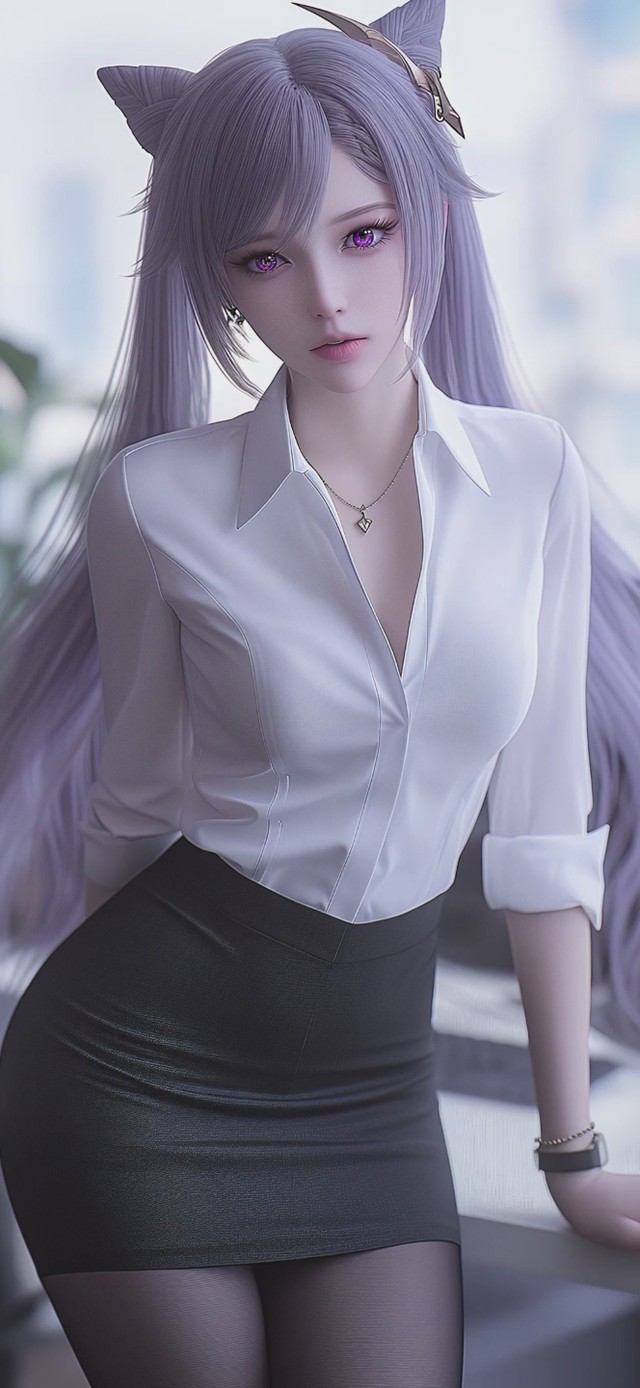 职业装可爱女孩