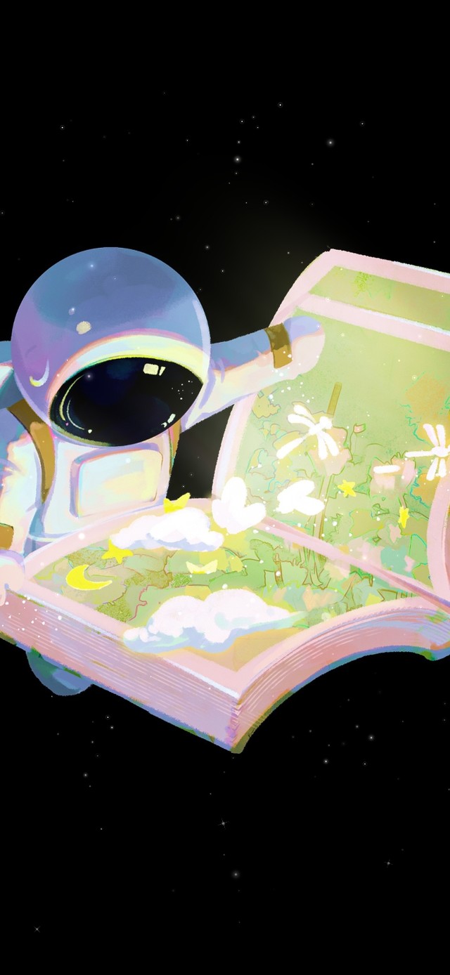 唯美治愈宇航员的春天