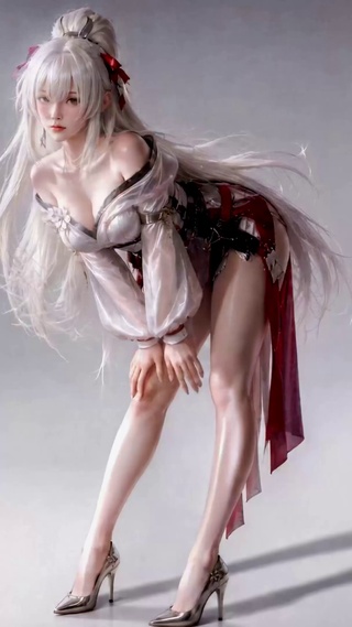 白发女神凝视