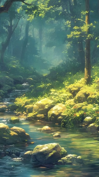 森林小溪