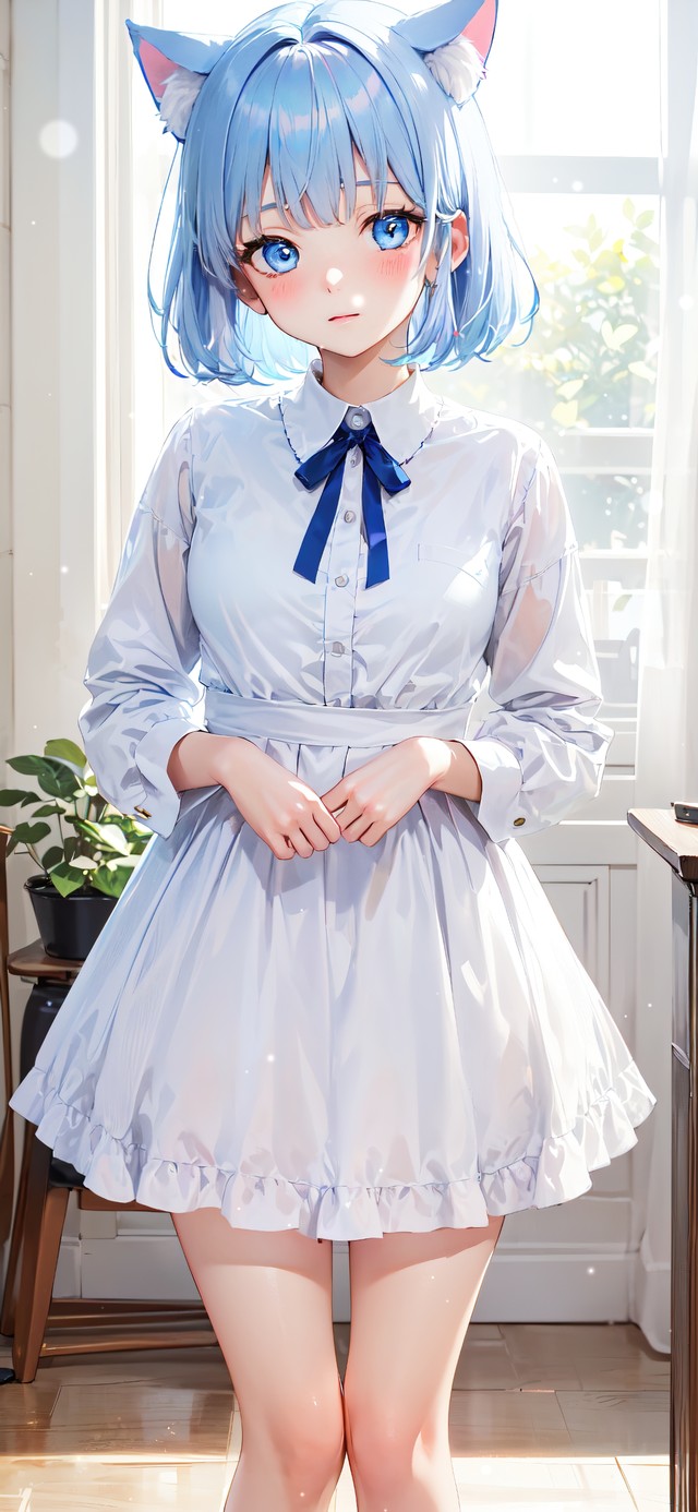 4K清纯可爱猫耳少女