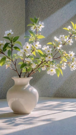 窗边樱花治愈静谧时光