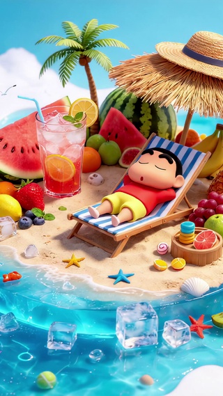 夏日海岛躺平记
