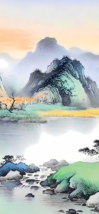 水墨青山