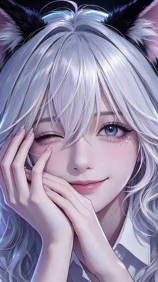 俏皮猫少女
