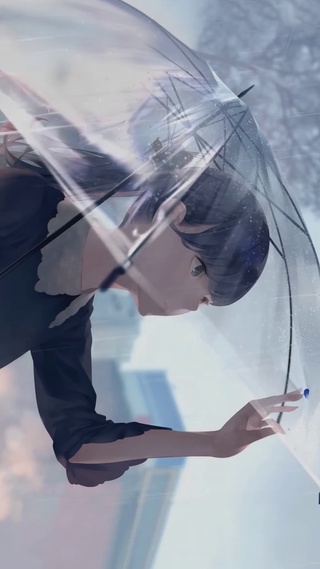 雨中少女