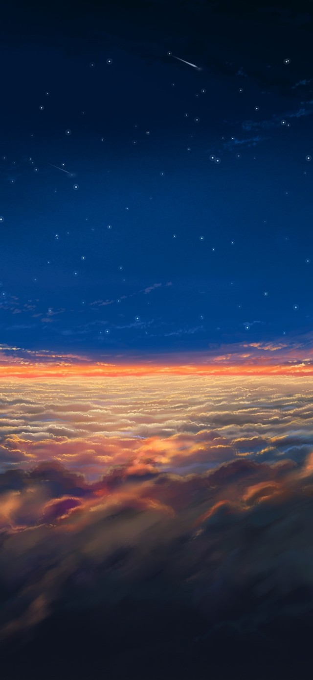 4K治愈云海流星雨