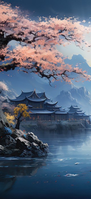 治愈护眼水墨山水