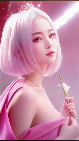 粉衣女孩