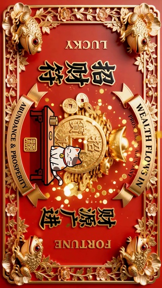 财源广进招财符
