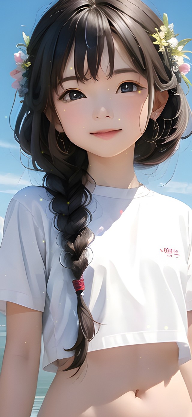 4k可爱夏日女孩