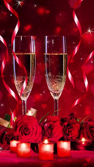 黄金香槟情人节