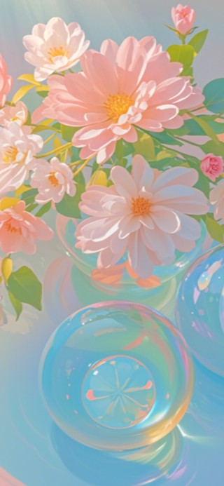 花漾壁纸晨曦花之微露