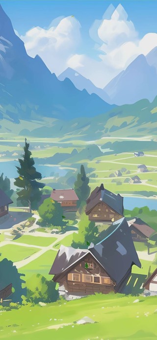 护眼绿景