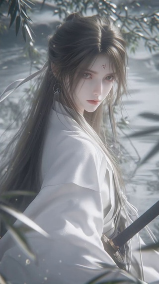 飘逸的古风动漫美女