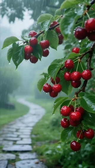 雨涧樱垂