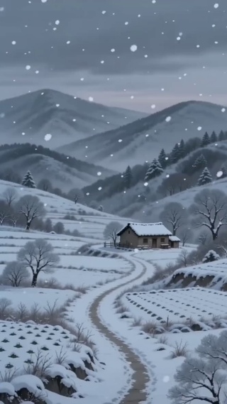 大雪纷飞