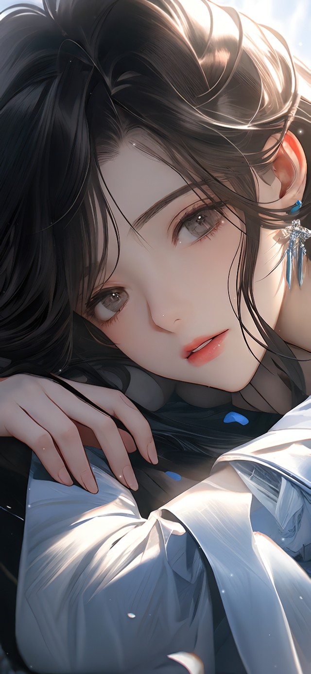 清纯长发古风美女