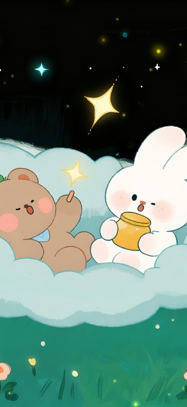 星空萤火中的云朵吊床（超解压）