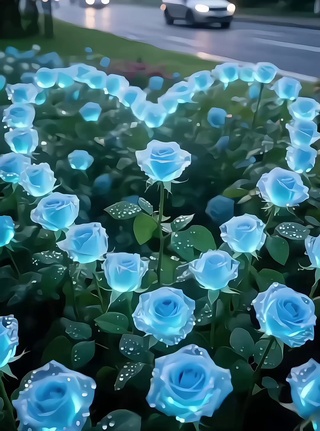 浪漫的碎冰蓝