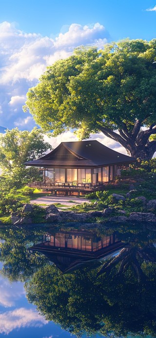 巨树小屋水镜